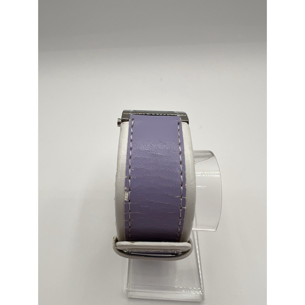 Activa Analog Woman’s Watch Purple Dial Leather Sliver Tone Casual Wristband - Picture 6 of 11